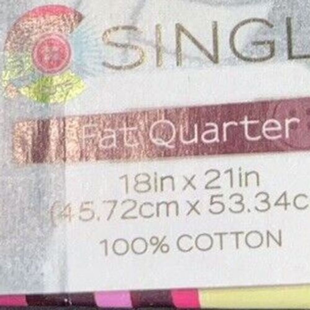 Single Brand 100% Cotton‎ Fat Quarter Volleyball Onyx Print